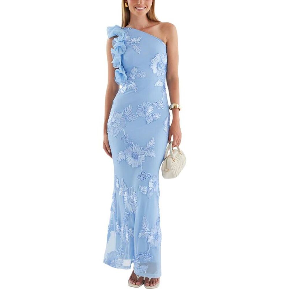 Teodora Womens  Maxi Dress, Blue
